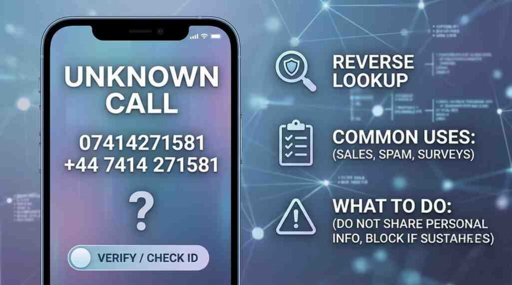 07414271581: Understanding Unknown Calls and What You Should Know 11 07414271581